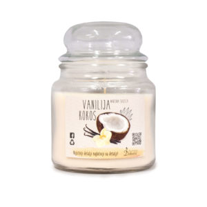 Mirisna staklenka L-vanilija-kokos
