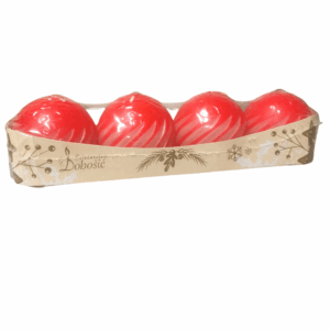 Alternative view of ADVENTSKE SVIJEĆE - KUGLA fi 60 4/1 - REBRASTA